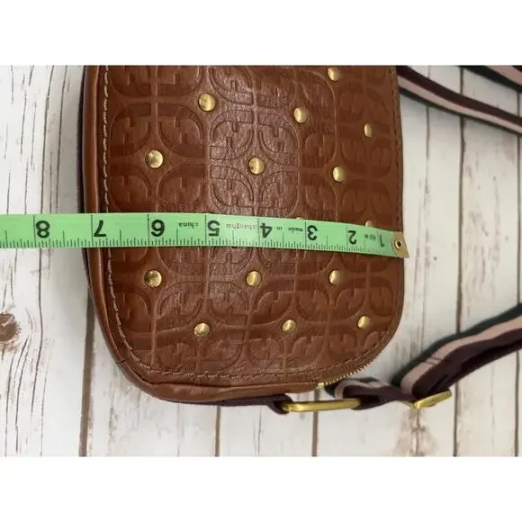 Fossil Elle Silhouette Tooled Leather Crossbody Purse